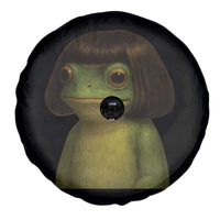 Funny Frog Bob Haircut Meme Spare Tire Cover Silly Toad Trends - Wonder Print Shop