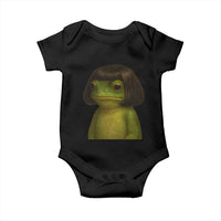 Funny Frog Bob Haircut Meme Baby Onesie Silly Toad Trends - Wonder Print Shop