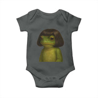 Funny Frog Bob Haircut Meme Baby Onesie Silly Toad Trends - Wonder Print Shop