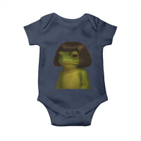 Funny Frog Bob Haircut Meme Baby Onesie Silly Toad Trends - Wonder Print Shop