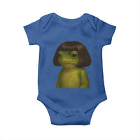 Funny Frog Bob Haircut Meme Baby Onesie Silly Toad Trends - Wonder Print Shop