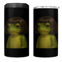 Funny Frog Bob Haircut Meme 4 in 1 Can Cooler Tumbler Silly Toad Trends - Wonder Print Shop
