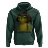 Funny Frog Bob Haircut Meme Hoodie Silly Toad Trends - Wonder Print Shop