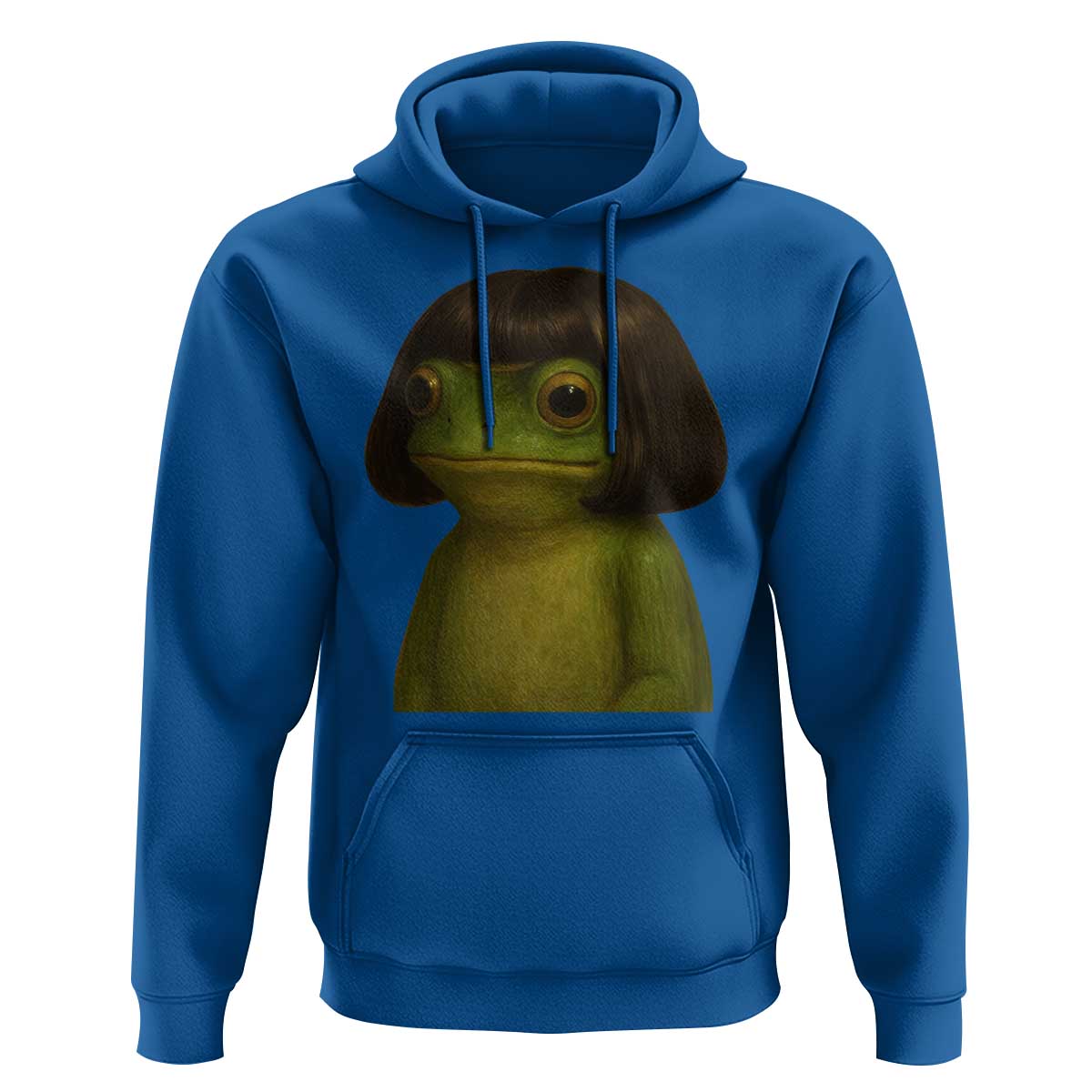 Funny Frog Bob Haircut Meme Hoodie Silly Toad Trends - Wonder Print Shop