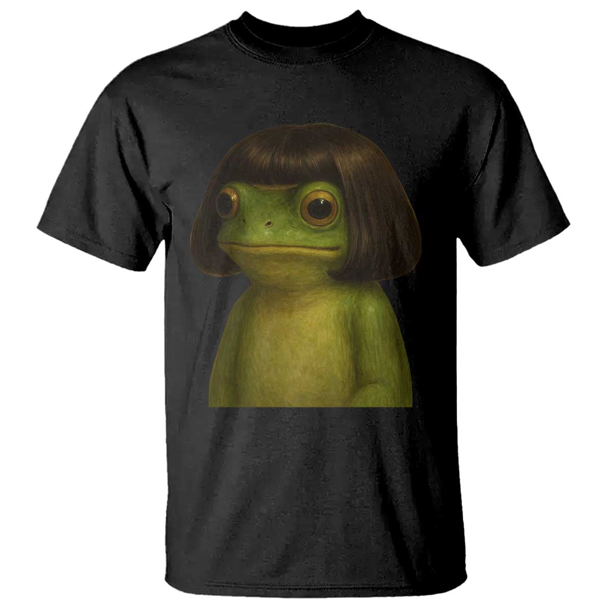 Funny Frog Bob Haircut Meme T Shirt Silly Toad Trends - Wonder Print Shop