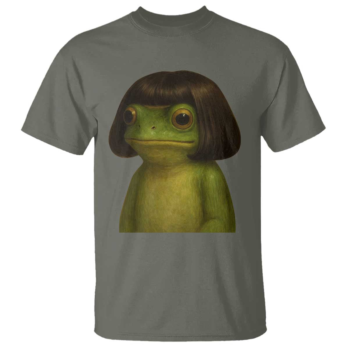 Funny Frog Bob Haircut Meme T Shirt Silly Toad Trends - Wonder Print Shop