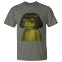 Funny Frog Bob Haircut Meme T Shirt Silly Toad Trends - Wonder Print Shop