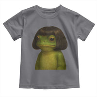 Funny Frog Bob Haircut Meme Toddler T Shirt Silly Toad Trends - Wonder Print Shop