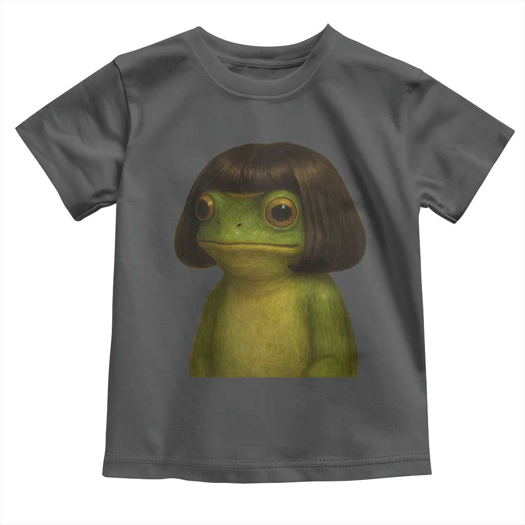Funny Frog Bob Haircut Meme Toddler T Shirt Silly Toad Trends - Wonder Print Shop