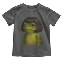 Funny Frog Bob Haircut Meme Toddler T Shirt Silly Toad Trends - Wonder Print Shop
