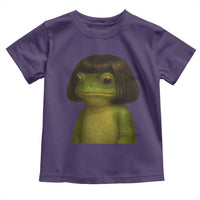 Funny Frog Bob Haircut Meme Toddler T Shirt Silly Toad Trends - Wonder Print Shop