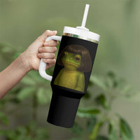 Funny Frog Bob Haircut Meme Tumbler With Handle Silly Toad Trends - Wonder Print Shop