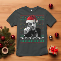 Funny Ugly Christmas T Shirt Funny Mafia Gangster Santa Sopranos Smoking - Wonder Print Shop