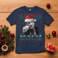 Funny Ugly Christmas T Shirt Funny Mafia Gangster Santa Sopranos Smoking - Wonder Print Shop