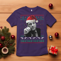 Funny Ugly Christmas T Shirt Funny Mafia Gangster Santa Sopranos Smoking - Wonder Print Shop