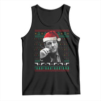 Funny Ugly Christmas Tank Top Funny Mafia Gangster Santa Sopranos Smoking - Wonder Print Shop