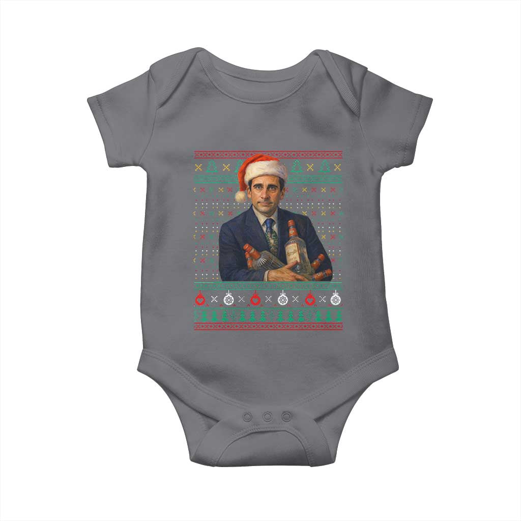 Office Christmas Movie Baby Onesie Funny Retro 90s Movie Ugly Xmas - Wonder Print Shop