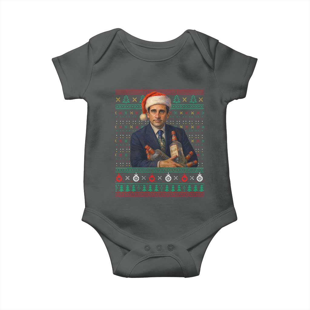 Office Christmas Movie Baby Onesie Funny Retro 90s Movie Ugly Xmas - Wonder Print Shop