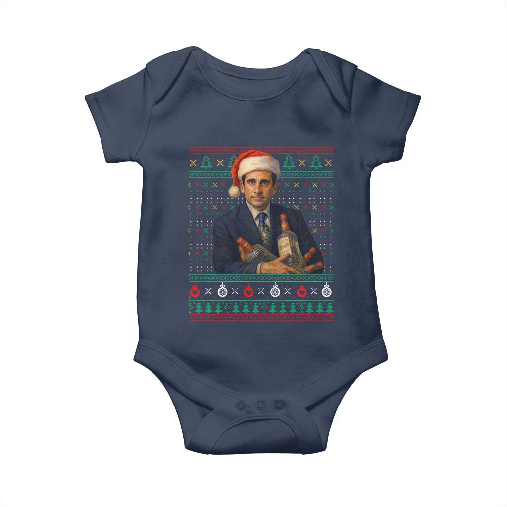 Office Christmas Movie Baby Onesie Funny Retro 90s Movie Ugly Xmas - Wonder Print Shop