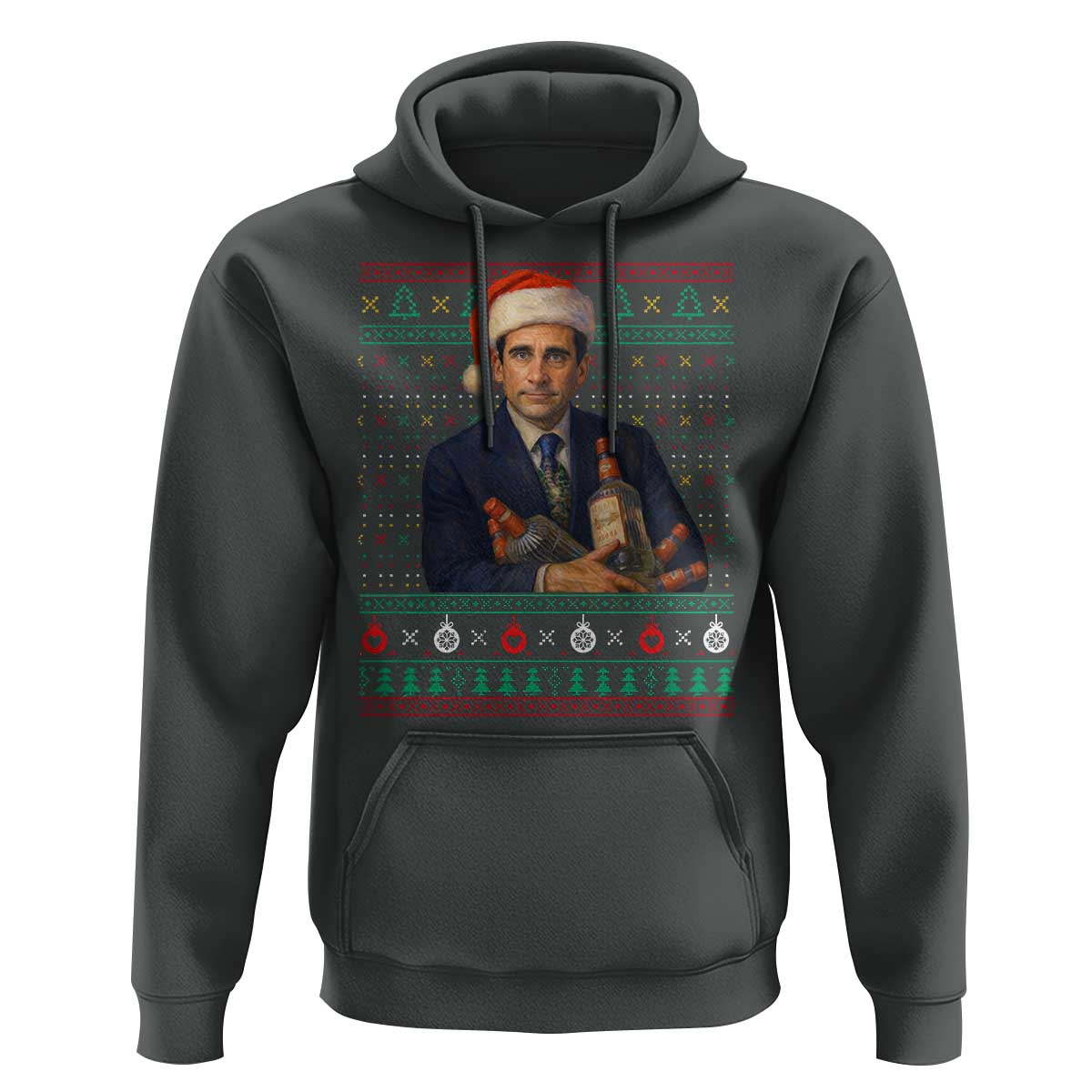Office Christmas Movie Hoodie Funny Retro 90s Movie Ugly Xmas - Wonder Print Shop