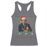 Office Christmas Movie Racerback Tank Top Funny Retro 90s Movie Ugly Xmas - Wonder Print Shop