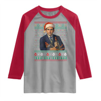 Office Christmas Movie Raglan Shirt Funny Retro 90s Movie Ugly Xmas - Wonder Print Shop