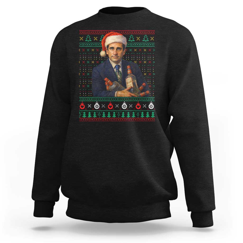 Office Christmas Movie Sweatshirt Funny Retro 90s Movie Ugly Xmas - Wonder Print Shop