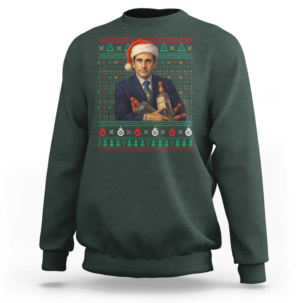 Office Christmas Movie Sweatshirt Funny Retro 90s Movie Ugly Xmas - Wonder Print Shop