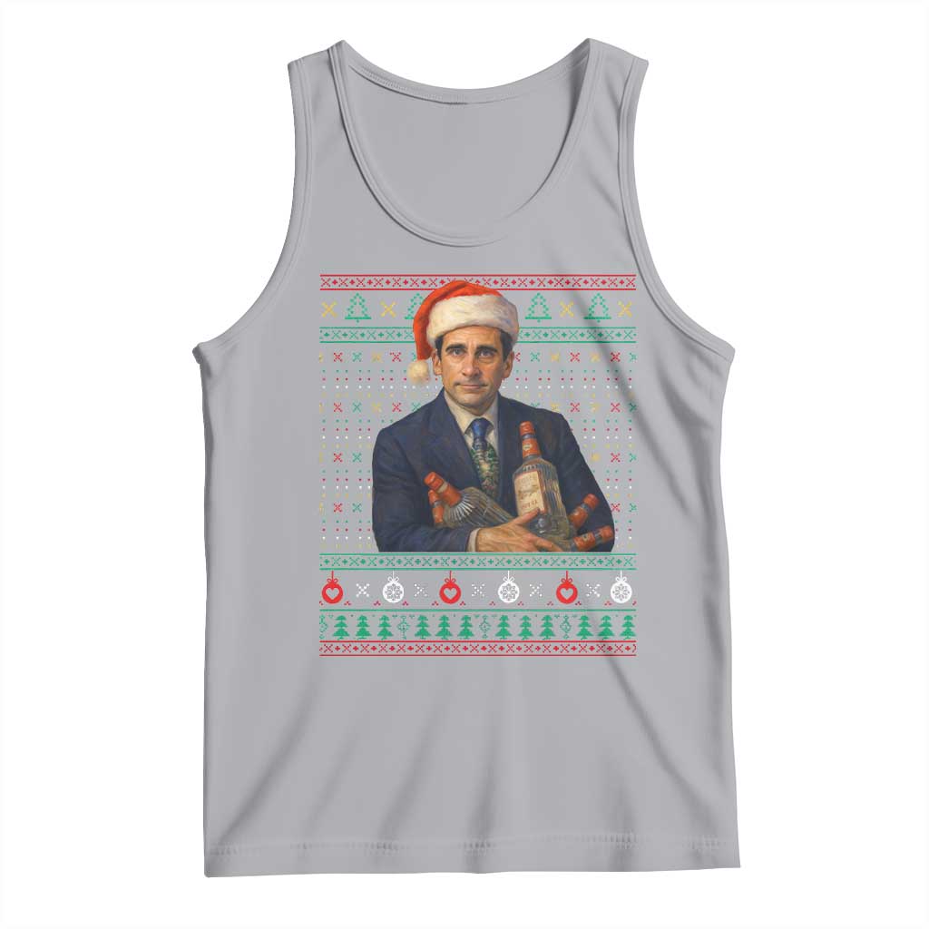 Office Christmas Movie Tank Top Funny Retro 90s Movie Ugly Xmas - Wonder Print Shop