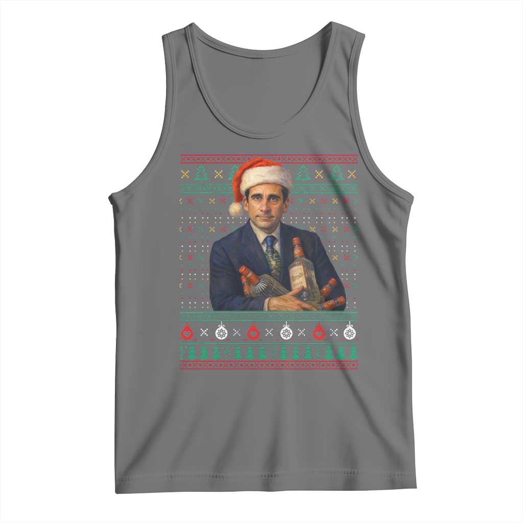 Office Christmas Movie Tank Top Funny Retro 90s Movie Ugly Xmas - Wonder Print Shop