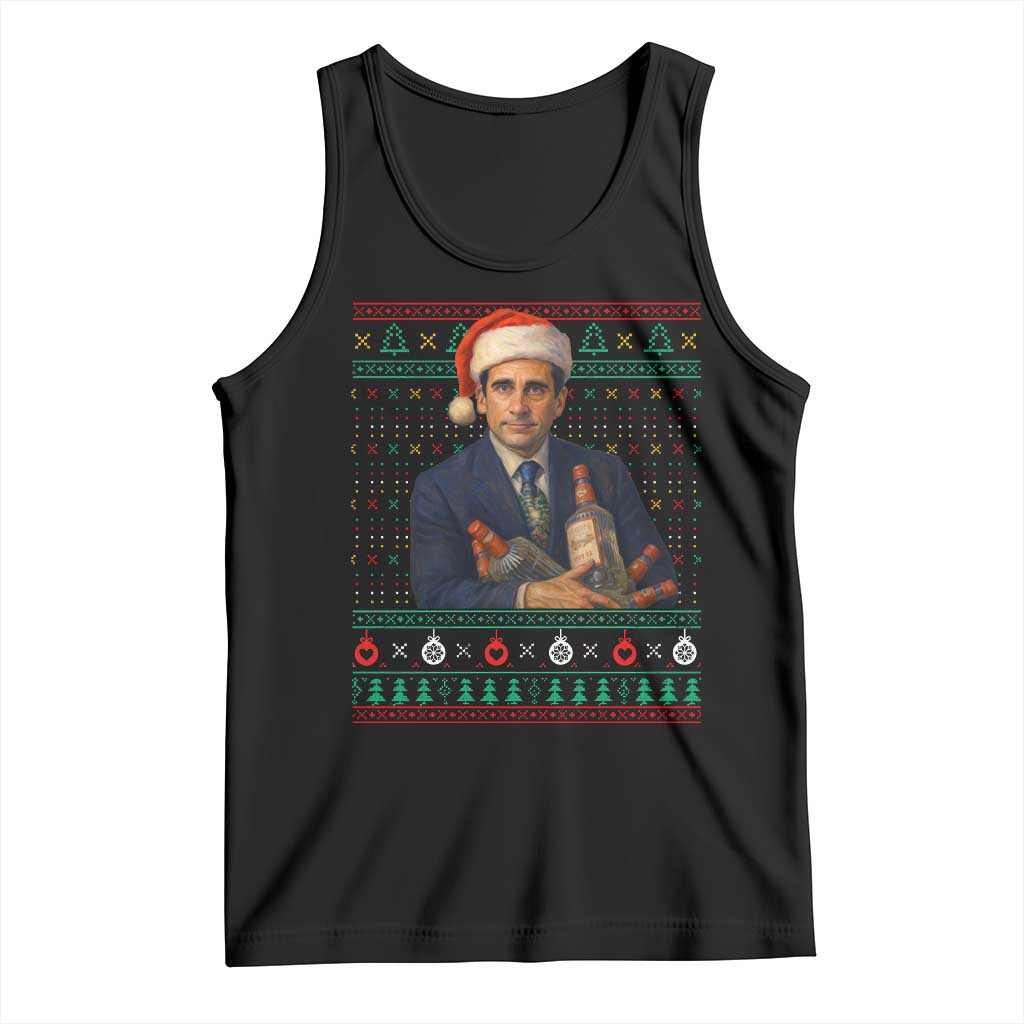 Office Christmas Movie Tank Top Funny Retro 90s Movie Ugly Xmas - Wonder Print Shop