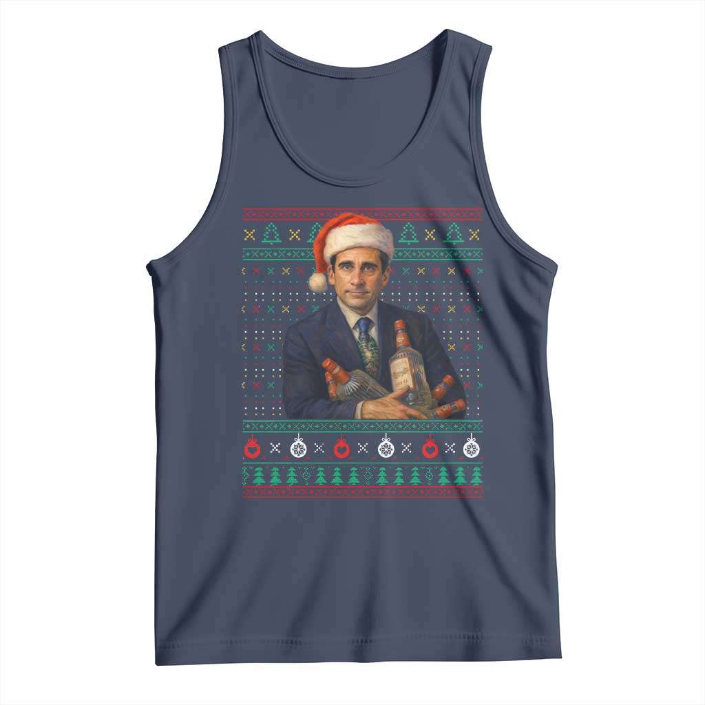 Office Christmas Movie Tank Top Funny Retro 90s Movie Ugly Xmas - Wonder Print Shop