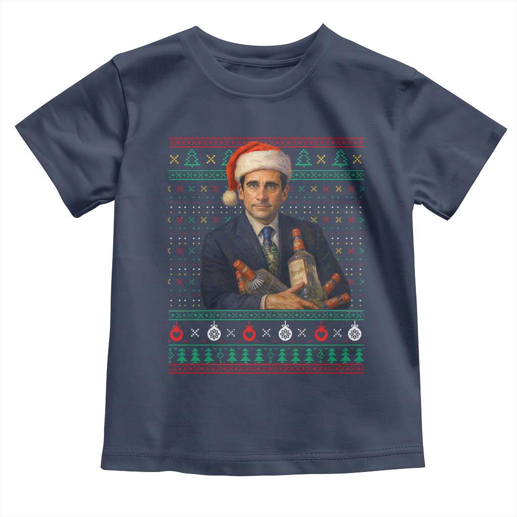 Office Christmas Movie Toddler T Shirt Funny Retro 90s Movie Ugly Xmas - Wonder Print Shop