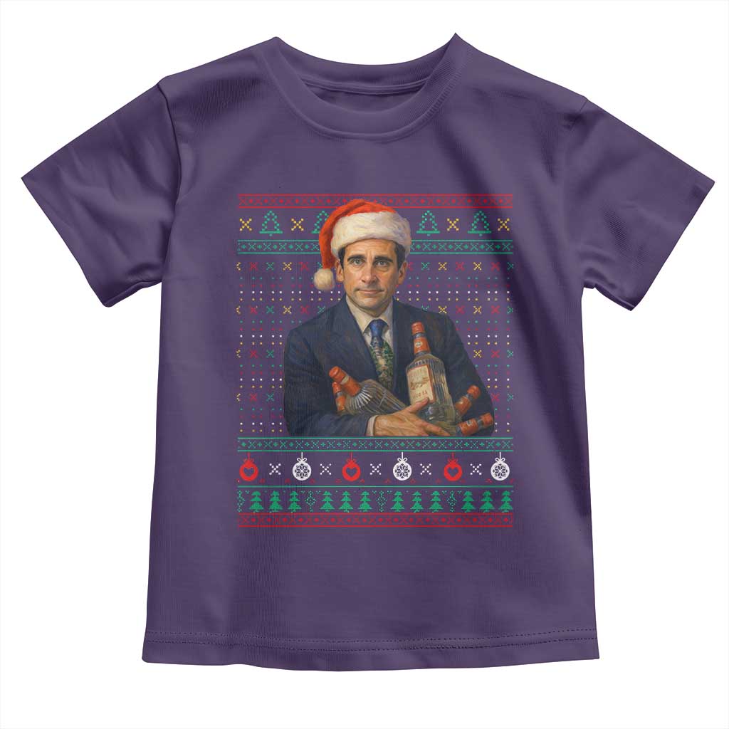 Office Christmas Movie Toddler T Shirt Funny Retro 90s Movie Ugly Xmas - Wonder Print Shop