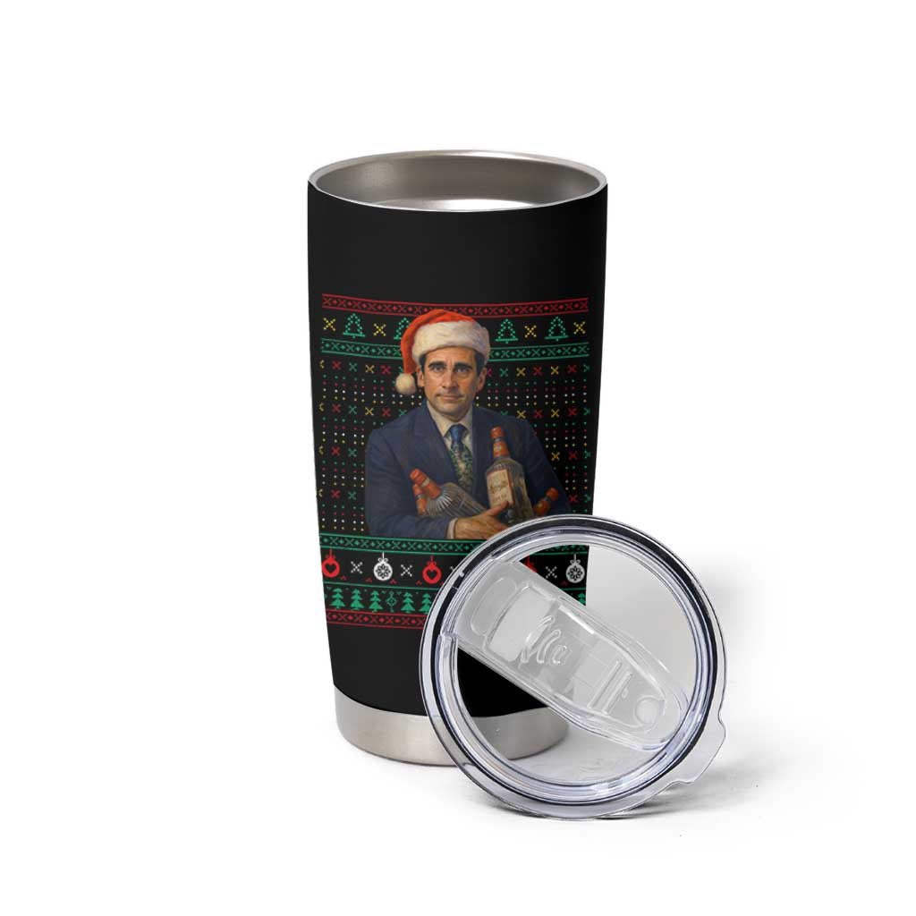 Office Christmas Movie Tumbler Cup Funny Retro 90s Movie Ugly Xmas - Wonder Print Shop