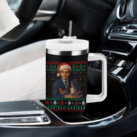 Office Christmas Movie Tumbler With Handle Funny Retro 90s Movie Ugly Xmas - Wonder Print Shop