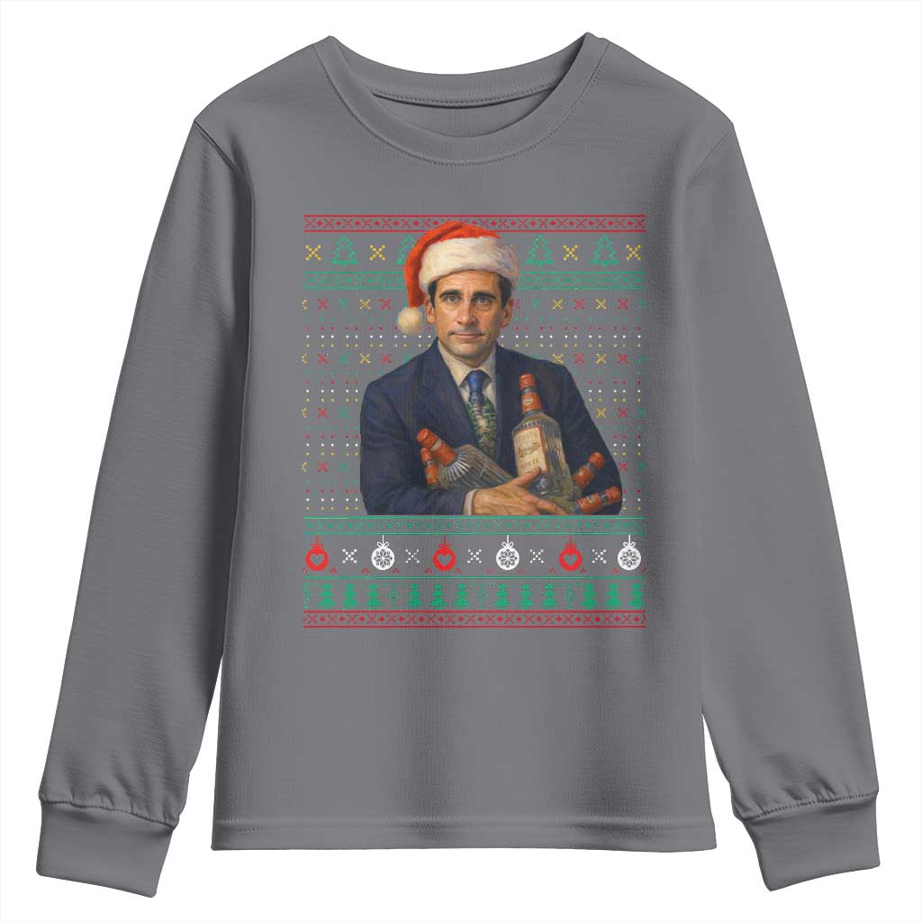 Office Christmas Movie Youth Sweatshirt Funny Retro 90s Movie Ugly Xmas - Wonder Print Shop