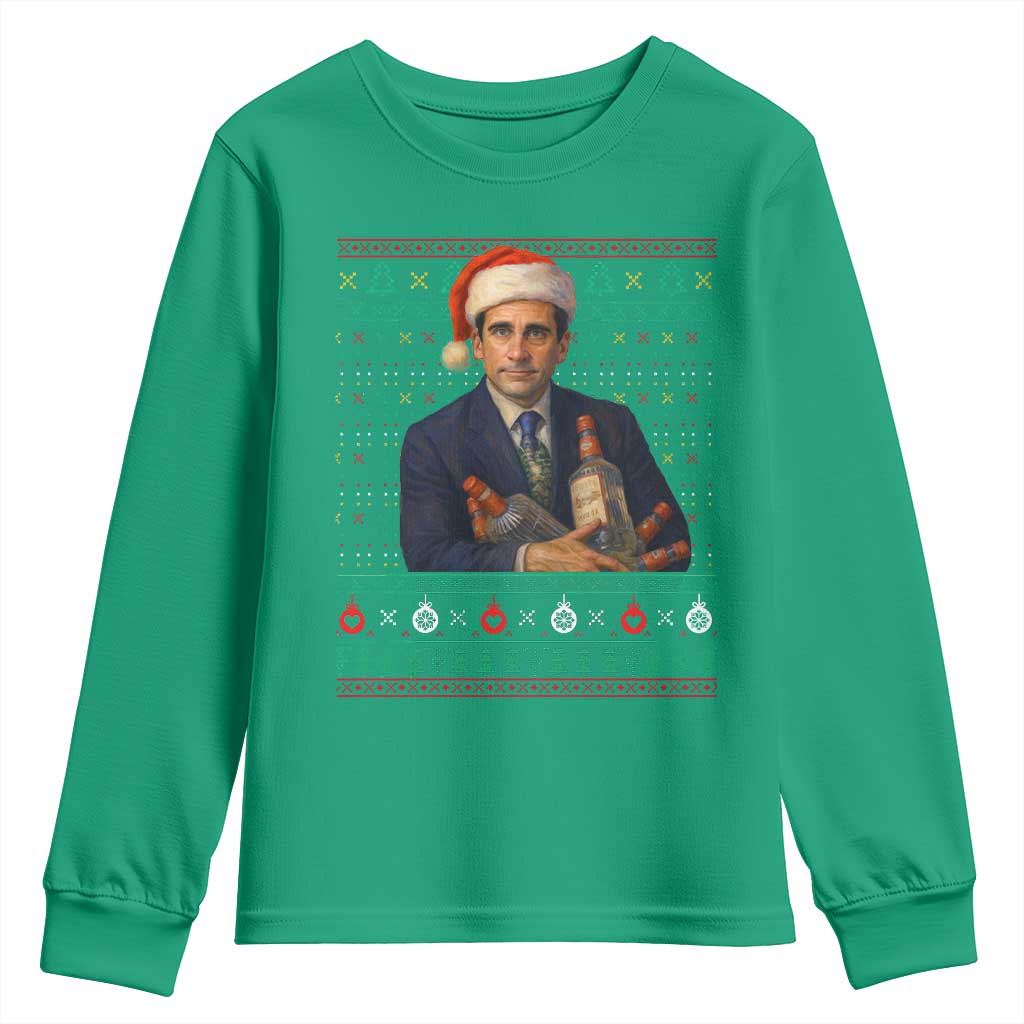 Office Christmas Movie Youth Sweatshirt Funny Retro 90s Movie Ugly Xmas - Wonder Print Shop
