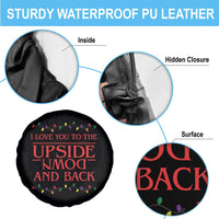 I Love You To The Upside Down Stranger Christmas Spare Tire Cover And Back Ugly Xmas Lights - Wonder Print Shop