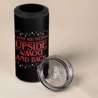I Love You To The Upside Down Stranger Christmas 4 in 1 Can Cooler Tumbler And Back Ugly Xmas Lights - Wonder Print Shop