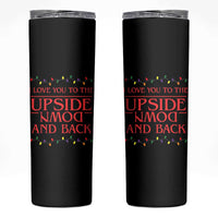 I Love You To The Upside Down Stranger Christmas Skinny Tumbler And Back Ugly Xmas Lights - Wonder Print Shop