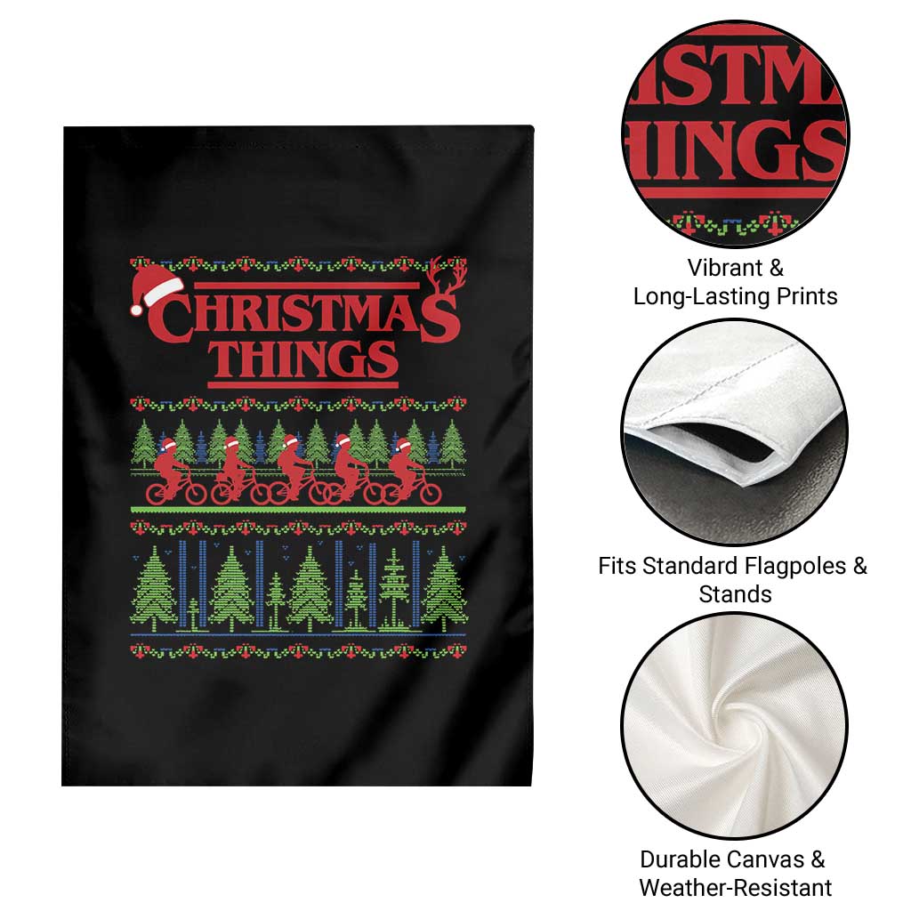 Christmas Things Garden Flag Vintage Movie TV Series Retro - Wonder Print Shop
