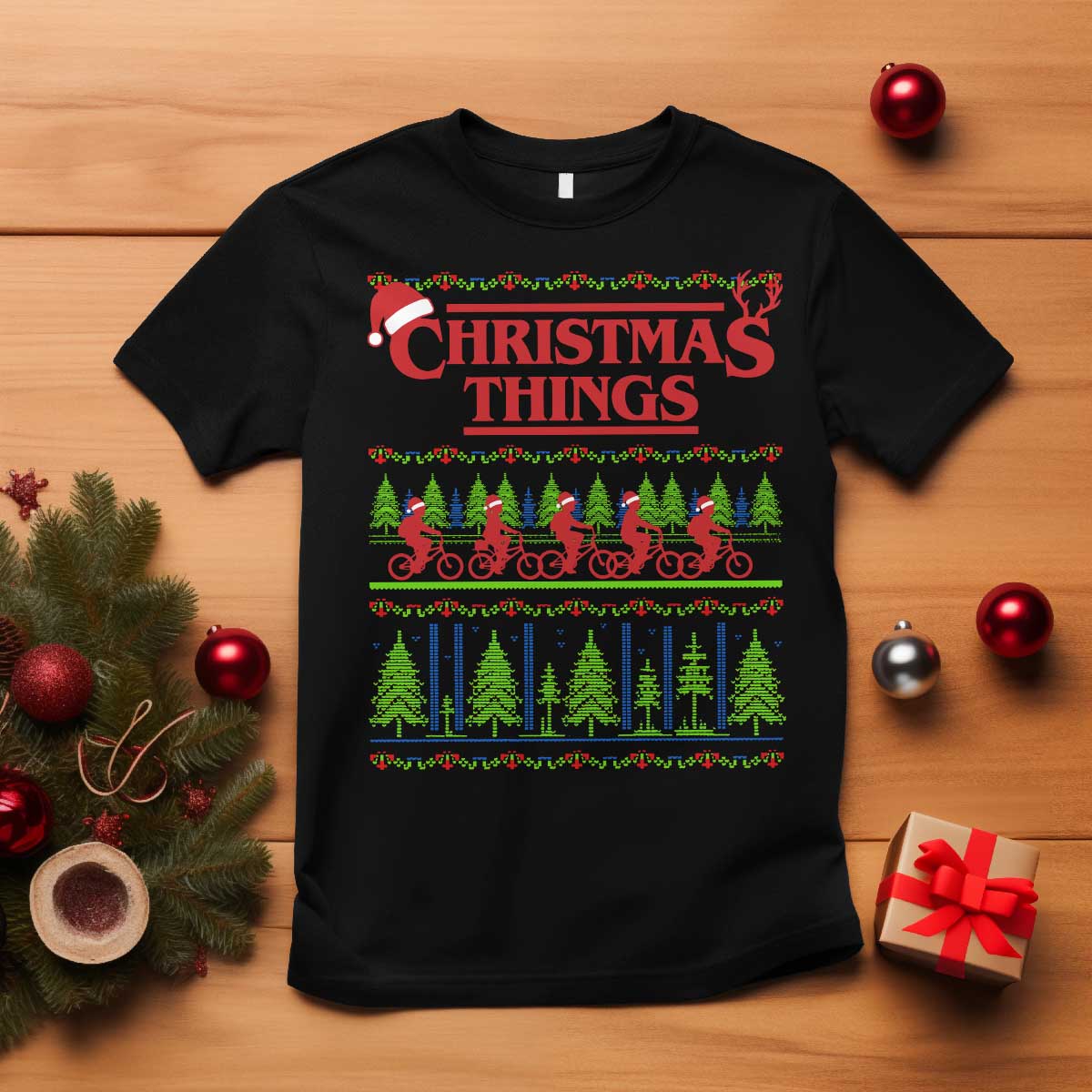 Christmas Things T Shirt Vintage Movie TV Series Retro - Wonder Print Shop