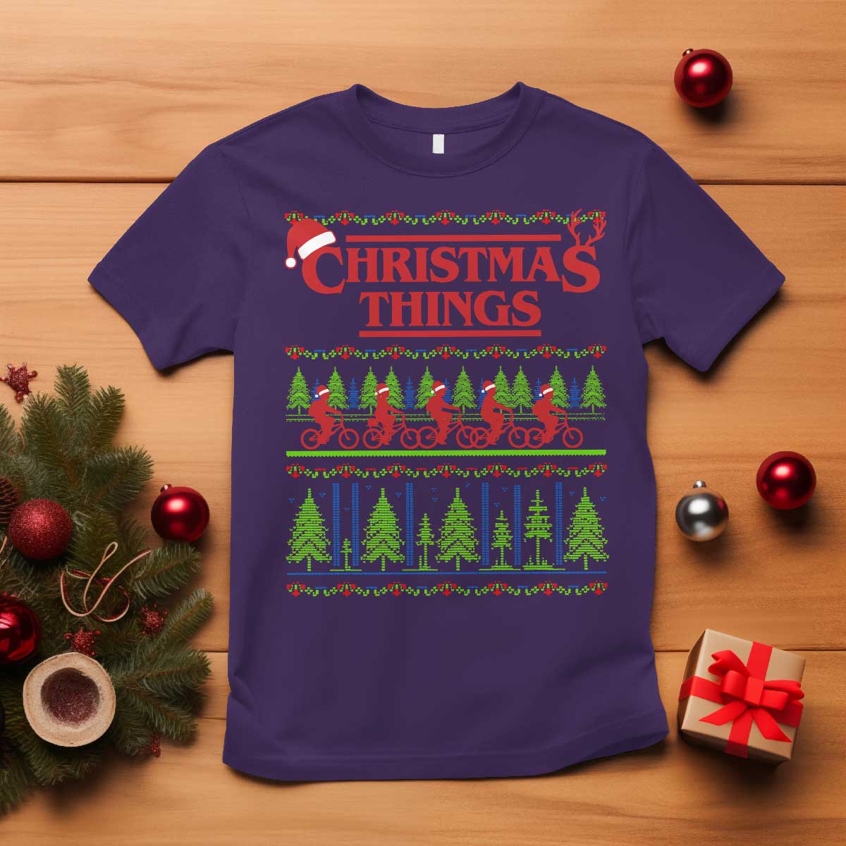 Christmas Things T Shirt Vintage Movie TV Series Retro - Wonder Print Shop