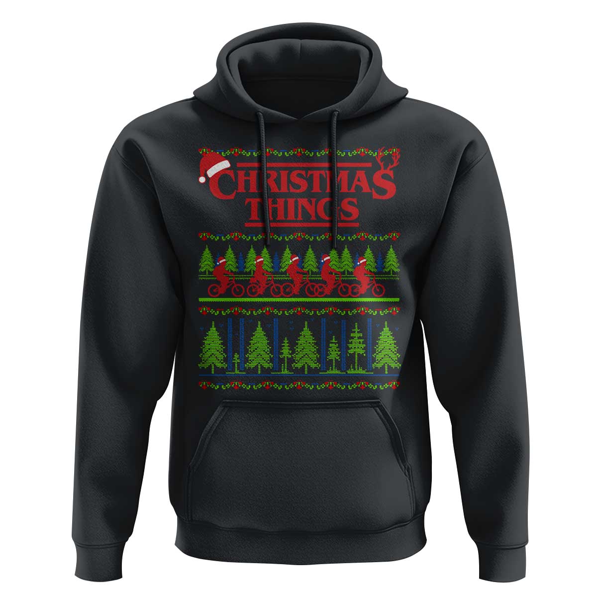 Christmas Things Hoodie Vintage Movie TV Series Retro - Wonder Print Shop
