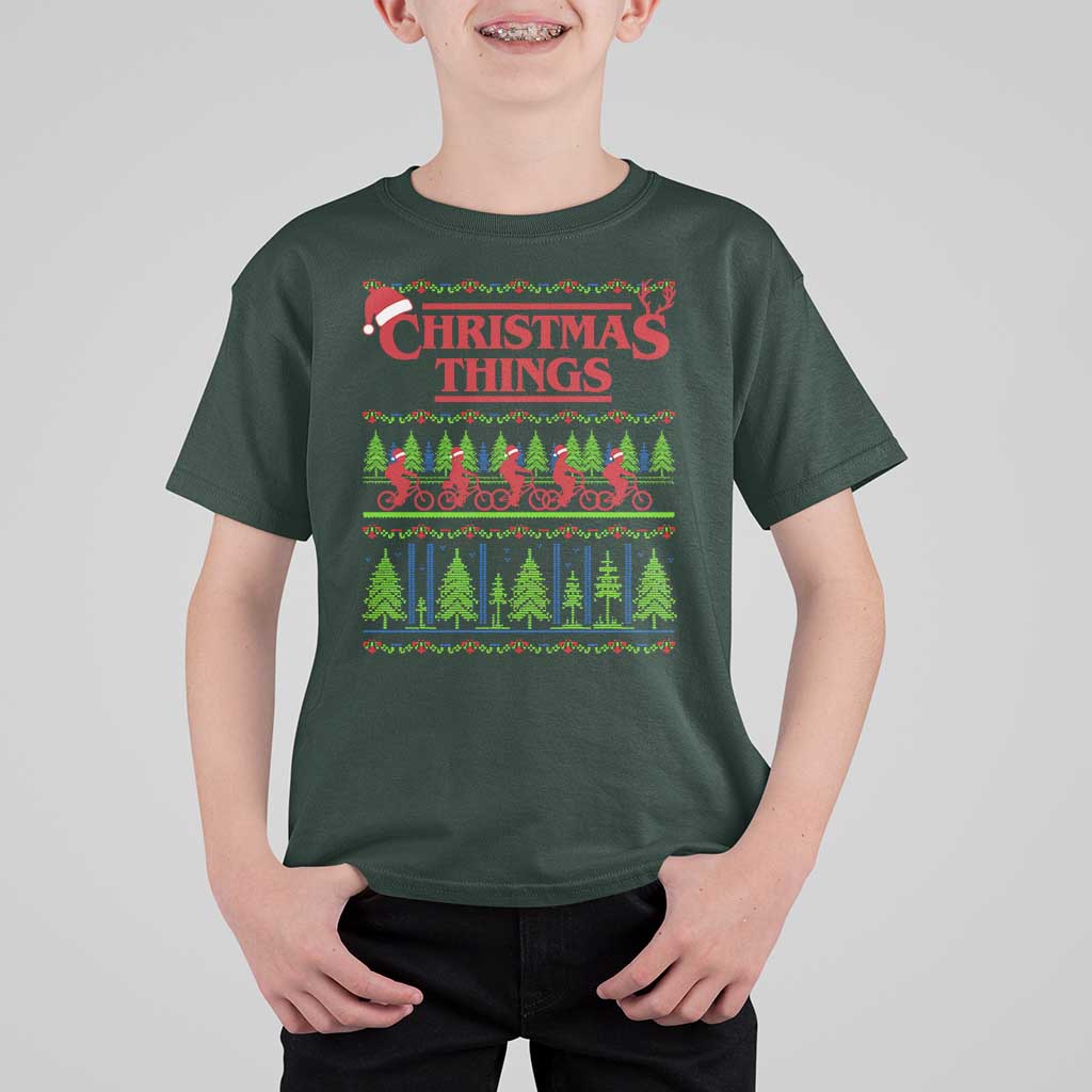 Christmas Things T Shirt For Kid Vintage Movie TV Series Retro - Wonder Print Shop