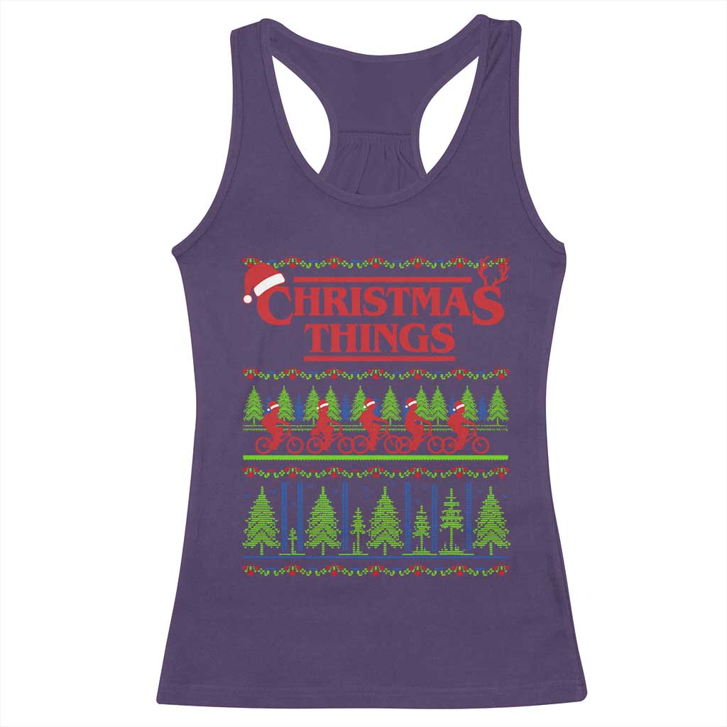 Christmas Things Racerback Tank Top Vintage Movie TV Series Retro - Wonder Print Shop