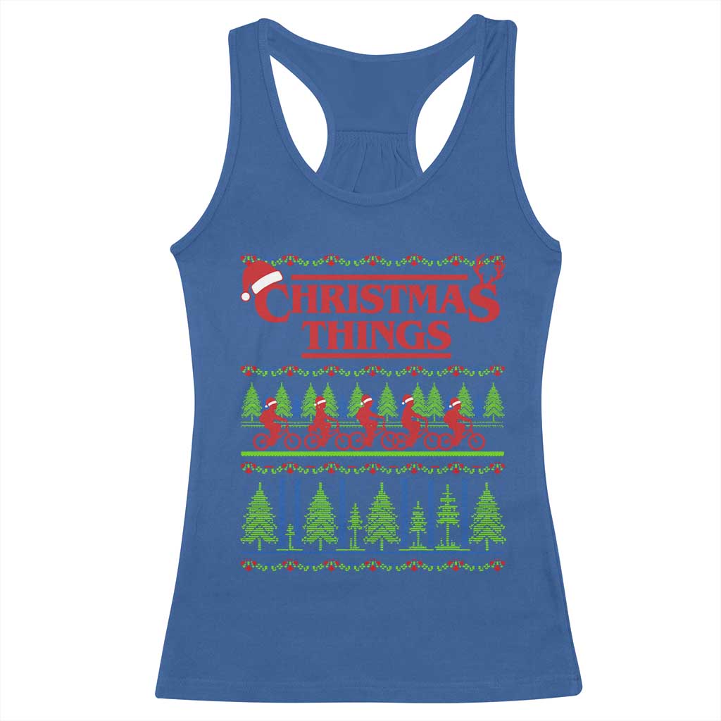 Christmas Things Racerback Tank Top Vintage Movie TV Series Retro - Wonder Print Shop