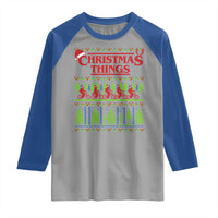 Christmas Things Raglan Shirt Vintage Movie TV Series Retro - Wonder Print Shop