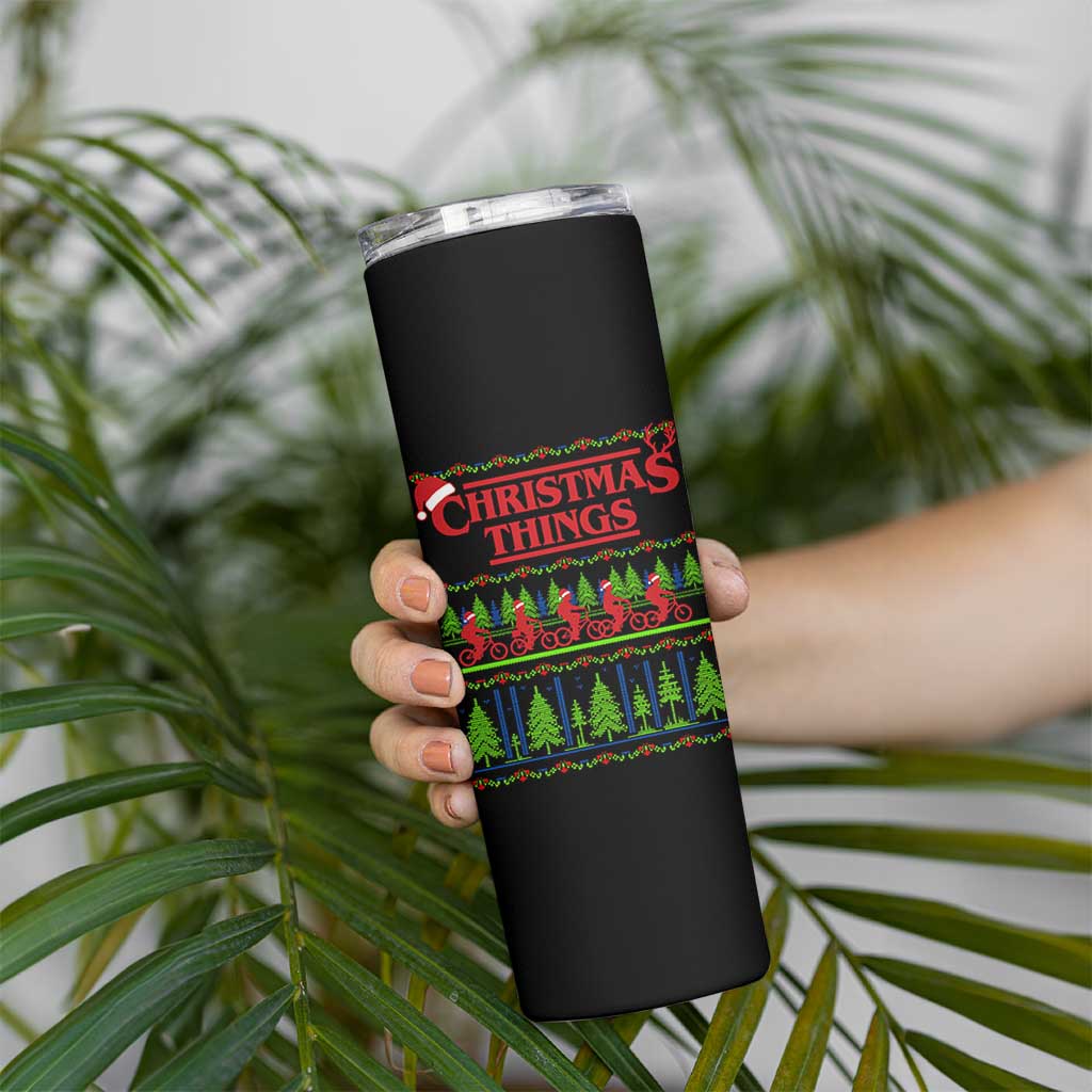 Christmas Things Skinny Tumbler Vintage Movie TV Series Retro - Wonder Print Shop